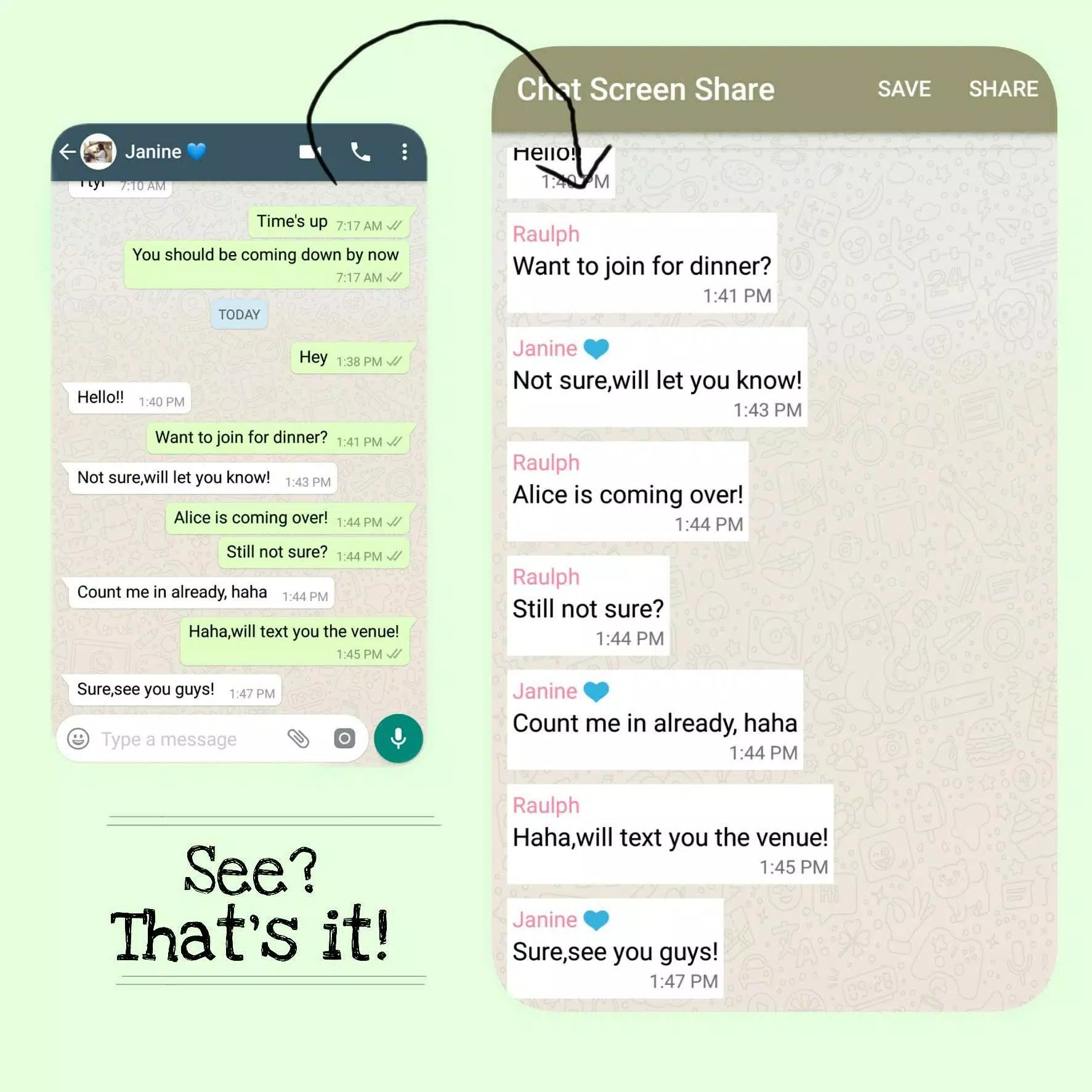 Chat Screen Share - WhatsApp for Android - APK Download