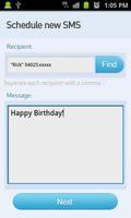 Scheduled SMS Sender capture d'écran 1