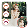 Wedding Flower Crown Hairstyle