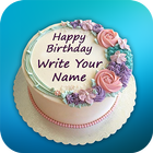 Name On Birthday Cake 아이콘