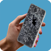 pranks cracked screen icon