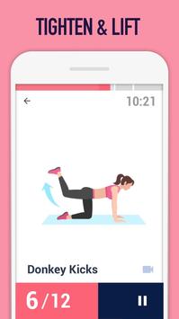Buttocks Workout - Hips, Legs & Butt workout poster