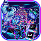 Luminous Flowers Butterfly Keyboard Theme icon