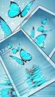 2 Schermata Farfalla blu bagliore tema