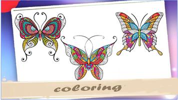 butterfly coloring pages : butterfly outline screenshot 2