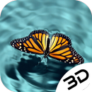 Butterfly Drinks Water Swiming Live 3D Wallpaper APK