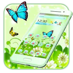 蝴蝶綠色自然主題 APK 下載