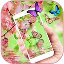 Butterfly pink aroma theme APK