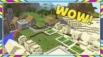 Village maps for Minecraft pe Affiche
