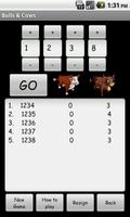 Bulls & Cows Lite captura de pantalla 1