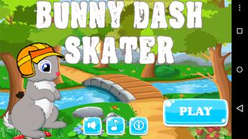 Bunny Dash Skater Run Affiche