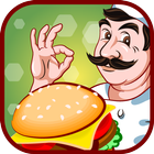 Icona Burger Hotel Game. Wonder Chef Cook Empire