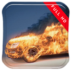 Burning Car 3D Live Wallpaper icon