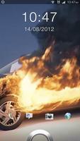 Poster Burning Car 3D Live Wallpaper