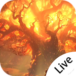 Burning Big Tree Live Wallpaper APK
