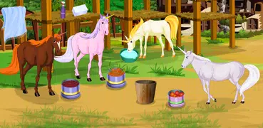 Caring for Unicorn, Horse Game