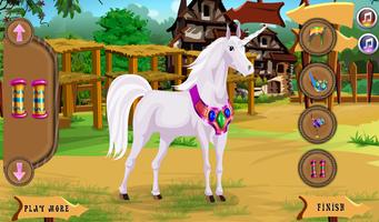 Caring for Unicorn, Horse Game screenshot 3