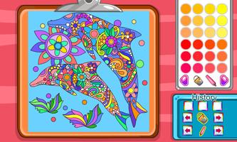 Virtual Mandala Coloring Book Plakat