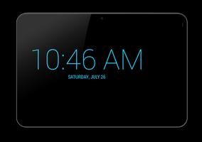 Fullscreen Clock captura de pantalla 3