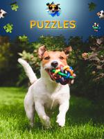 Jeux de puzzle de chien Affiche