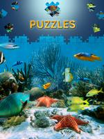 Jeux de puzzle de dauphin Affiche