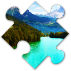 Nature Puzzles: mountains mean icon