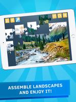 Nature Puzzles: mountains mean poster
