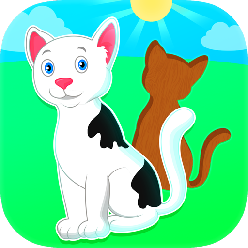 Puzzeln für Kleinkinder. Tiere