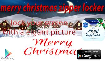 merry christmas zipper locker Affiche