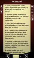 Swahili Holy Bible captura de pantalla 2
