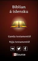 Biblían á íslensku الملصق