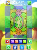 Stained Glass Coloring Affiche