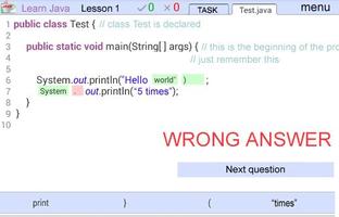 Learn Java screenshot 1
