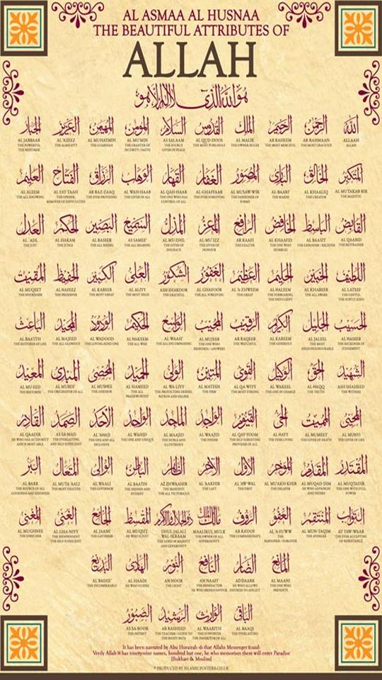 أسماء الله الحسنى للأطفال Gheir