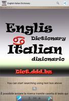 English Italian Dictionary ポスター