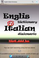 English Italian Dictionary Poster