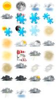 Weather M8. Icons. Misty Affiche