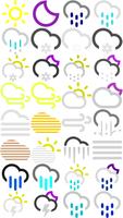 Weather M8. Icons. Climacons poster