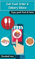 Get Food Order & Delivery Advice Affiche