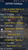 Qatar Holidays 2017 تصوير الشاشة 2