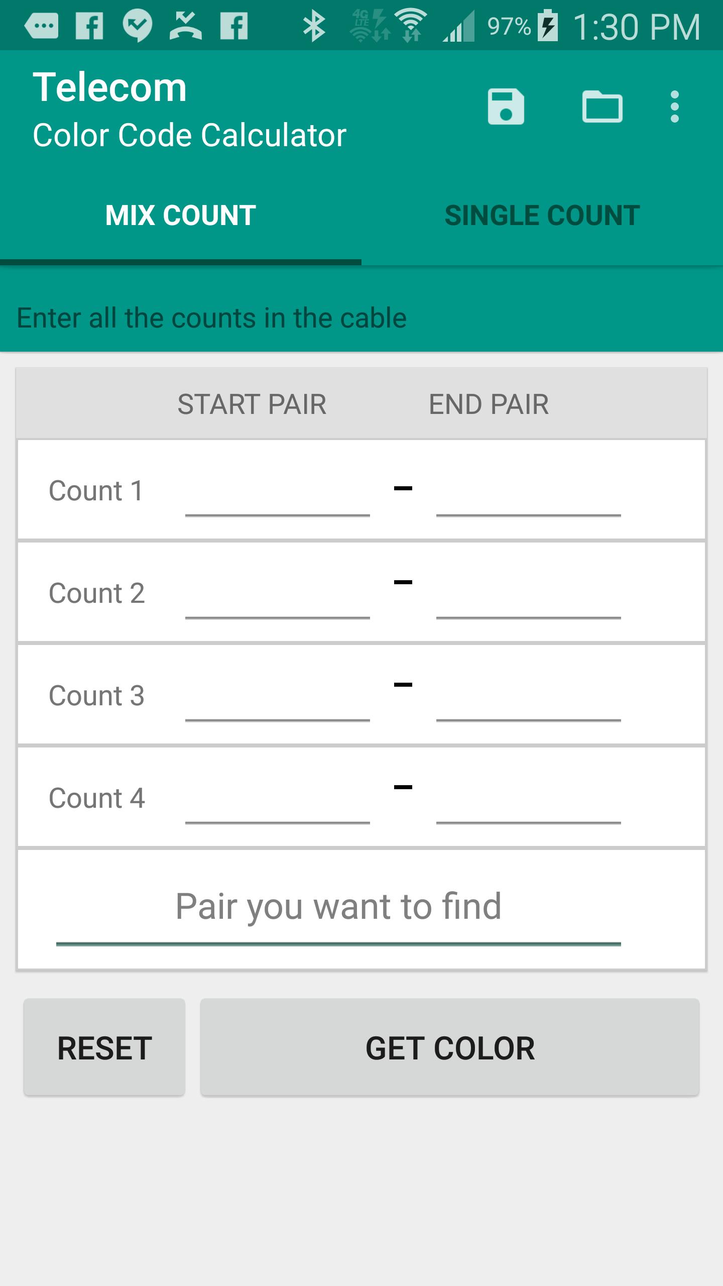 Telecom Color Code Translator APK pour Android Télécharger