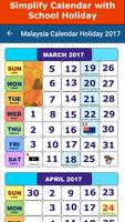 Malaysia Calendar Holiday 2017 Poster