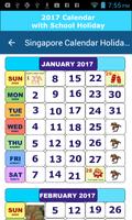 Singapore Calendar Holiday poster