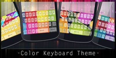 Color Keyboard Theme Affiche