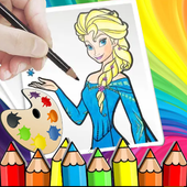 下载  princess Barbie coloring games 