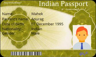 Fake Indian Passport Maker Affiche