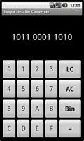 Simple Hex/Bin Converter स्क्रीनशॉट 1
