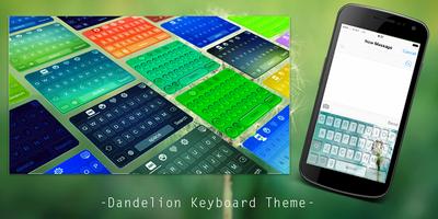 Dandelion Keyboard Theme Affiche