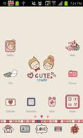 Cute couple go launcher theme پوسٹر