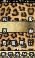 Gold Leopard go launcher theme Affiche